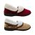 Panda Eba4 Ladies Slippers Fluffy Fold Over Top Embossed Velour Winter Slipper