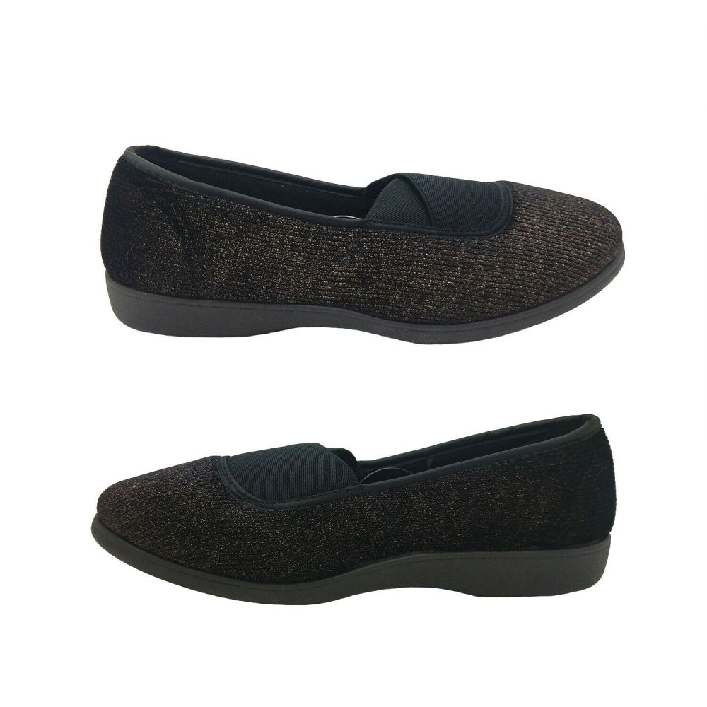 Elastic slip on slippers hot sale