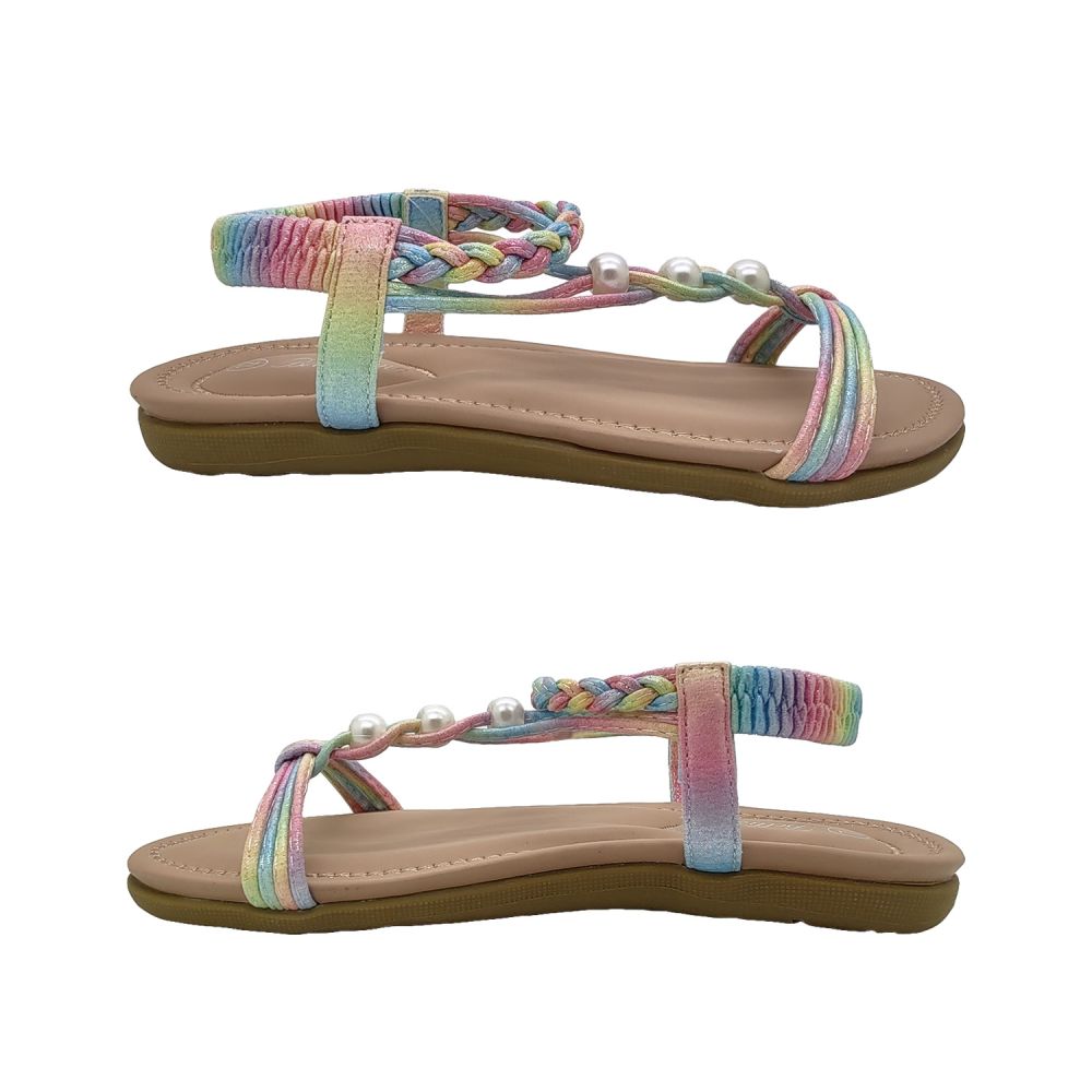 Amazon.com: BIADEL Womens Sandals Summer Bohemian Flat Sandals Shoes with Elastic  Strap Dressy Sandal,Pink,37 : Clothing, Shoes & Jewelry