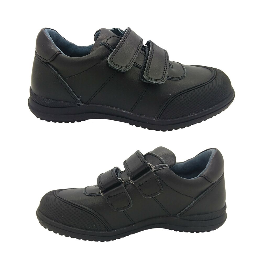 black leather boys shoes