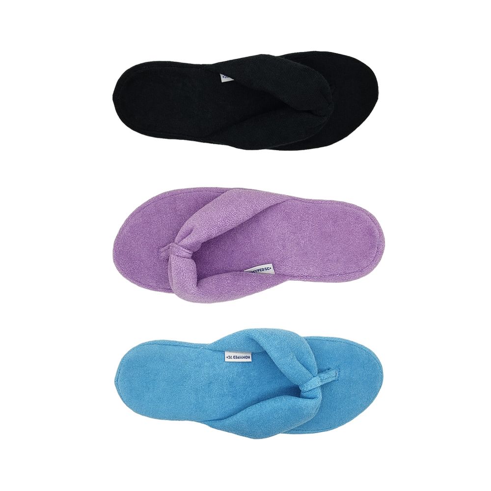 Homyped Abbey Womens Slippers Removable Insole Stretch Front