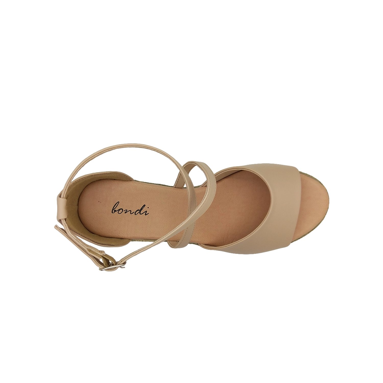 Bondi Winter Ladies Dress Sandals Crossover Ankle Strap Heel In Wedge Size  5-10
